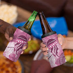 NAIDOC Deadly 50 Years 4 in 1 Can Cooler Tumbler Jellyfish Aboriginal Culture Inspired Pink