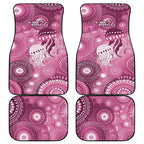 NAIDOC Deadly 50 Years Car Mats Jellyfish Aboriginal Culture Inspired Pink