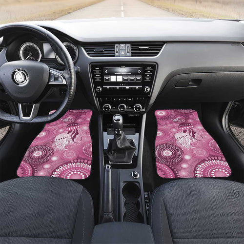 NAIDOC Deadly 50 Years Car Mats Jellyfish Aboriginal Culture Inspired Pink