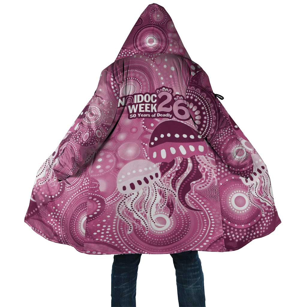 NAIDOC Deadly 50 Years Cloak Jellyfish Aboriginal Culture Inspired Pink