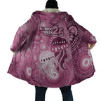 NAIDOC Deadly 50 Years Cloak Jellyfish Aboriginal Culture Inspired Pink