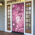 NAIDOC Deadly 50 Years Door Cover Jellyfish Aboriginal Culture Inspired Pink