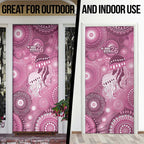 NAIDOC Deadly 50 Years Door Cover Jellyfish Aboriginal Culture Inspired Pink