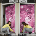 NAIDOC Deadly 50 Years Door Cover Jellyfish Aboriginal Culture Inspired Pink