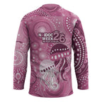 NAIDOC Deadly 50 Years Hockey Jersey Jellyfish Aboriginal Culture Inspired Pink