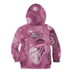 NAIDOC Deadly 50 Years Kid Hoodie Jellyfish Aboriginal Culture Inspired Pink