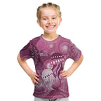 NAIDOC Deadly 50 Years Kid T Shirt Jellyfish Aboriginal Culture Inspired Pink