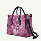 NAIDOC Deadly 50 Years Leather Bag Jellyfish Aboriginal Culture Inspired Pink