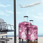 NAIDOC Deadly 50 Years Luggage Cover Jellyfish Aboriginal Culture Inspired Pink
