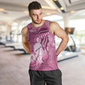 NAIDOC Deadly 50 Years Men Tank Top Jellyfish Aboriginal Culture Inspired Pink