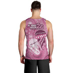 NAIDOC Deadly 50 Years Men Tank Top Jellyfish Aboriginal Culture Inspired Pink