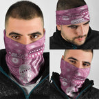 NAIDOC Deadly 50 Years Neck Gaiter Jellyfish Aboriginal Culture Inspired Pink
