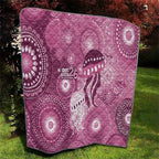 NAIDOC Deadly 50 Years Quilt Jellyfish Aboriginal Culture Inspired Pink