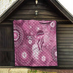 NAIDOC Deadly 50 Years Quilt Jellyfish Aboriginal Culture Inspired Pink