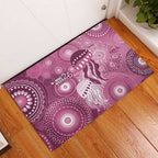 NAIDOC Deadly 50 Years Rubber Doormat Jellyfish Aboriginal Culture Inspired Pink