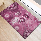 NAIDOC Deadly 50 Years Rubber Doormat Jellyfish Aboriginal Culture Inspired Pink