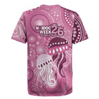 NAIDOC Deadly 50 Years Rugby Jersey Jellyfish Aboriginal Culture Inspired Pink