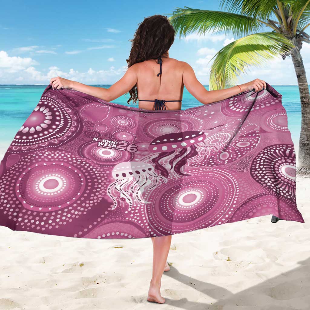 NAIDOC Deadly 50 Years Sarong Jellyfish Aboriginal Culture Inspired Pink