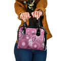 NAIDOC Deadly 50 Years Shoulder Handbag Jellyfish Aboriginal Culture Inspired Pink