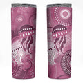 NAIDOC Deadly 50 Years Skinny Tumbler Jellyfish Aboriginal Culture Inspired Pink