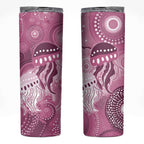 NAIDOC Deadly 50 Years Skinny Tumbler Jellyfish Aboriginal Culture Inspired Pink