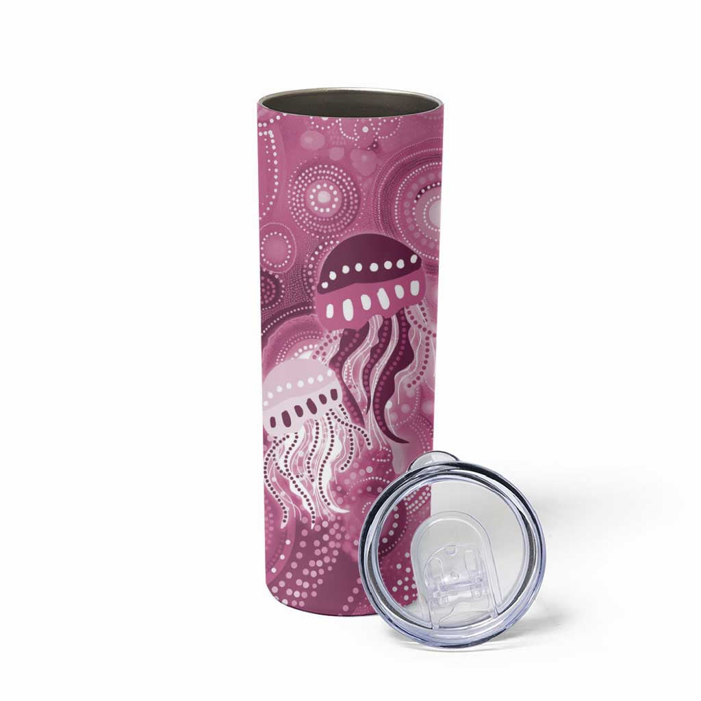NAIDOC Deadly 50 Years Skinny Tumbler Jellyfish Aboriginal Culture Inspired Pink