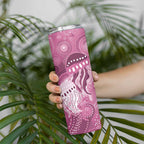 NAIDOC Deadly 50 Years Skinny Tumbler Jellyfish Aboriginal Culture Inspired Pink