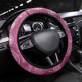 NAIDOC Deadly 50 Years Steering Wheel Cover Jellyfish Aboriginal Culture Inspired Pink