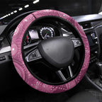 NAIDOC Deadly 50 Years Steering Wheel Cover Jellyfish Aboriginal Culture Inspired Pink