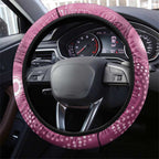 NAIDOC Deadly 50 Years Steering Wheel Cover Jellyfish Aboriginal Culture Inspired Pink