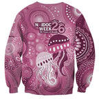 NAIDOC Deadly 50 Years Sweatshirt Jellyfish Aboriginal Culture Inspired Pink