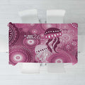 NAIDOC Deadly 50 Years Tablecloth Jellyfish Aboriginal Culture Inspired Pink