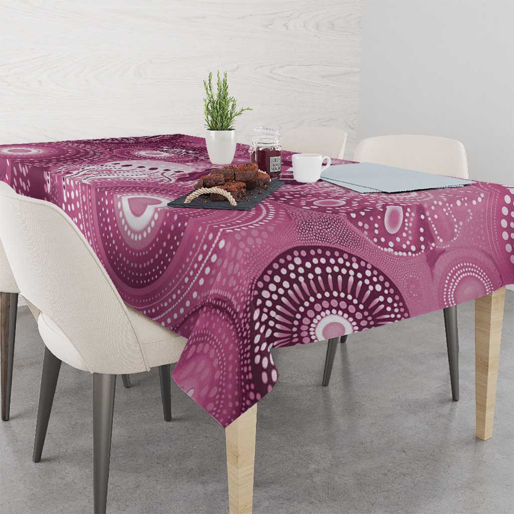 NAIDOC Deadly 50 Years Tablecloth Jellyfish Aboriginal Culture Inspired Pink