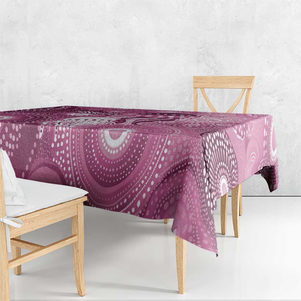 NAIDOC Deadly 50 Years Tablecloth Jellyfish Aboriginal Culture Inspired Pink