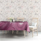 NAIDOC Deadly 50 Years Tablecloth Jellyfish Aboriginal Culture Inspired Pink