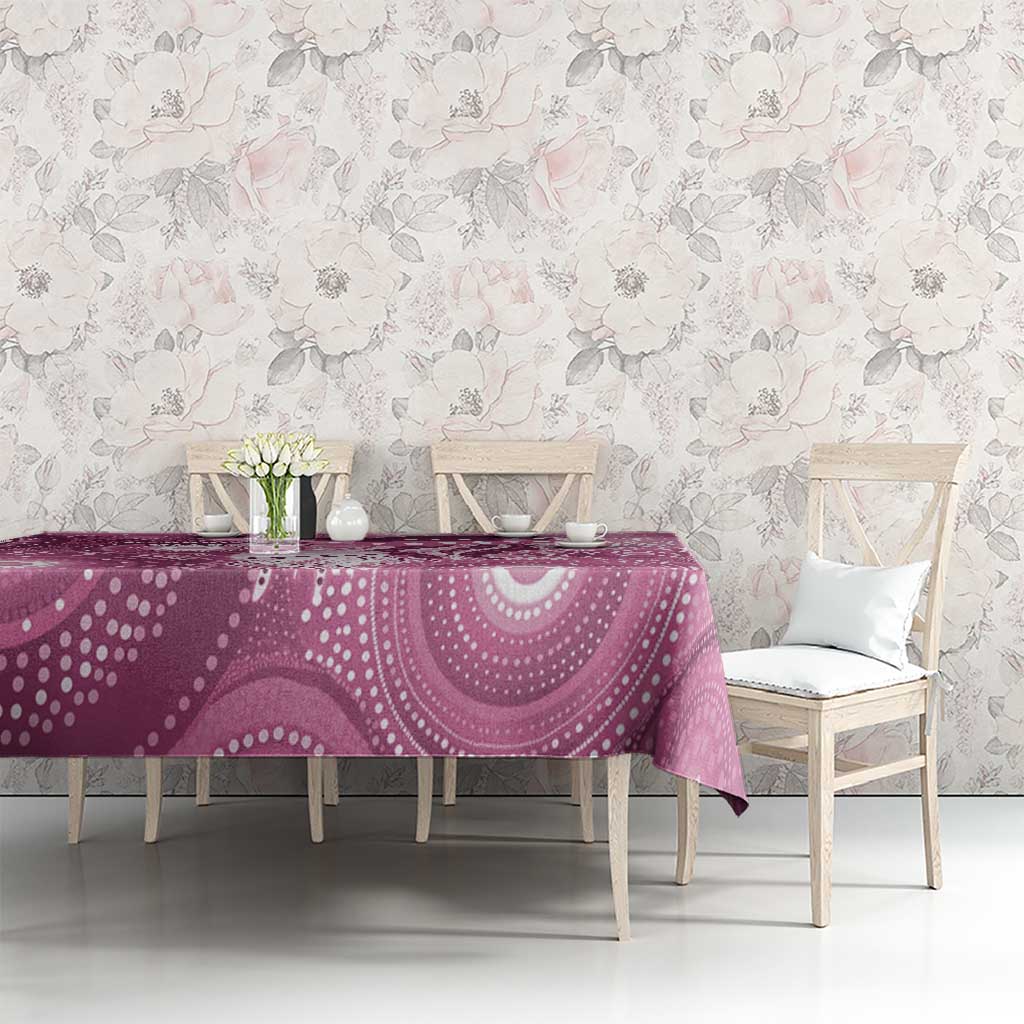 NAIDOC Deadly 50 Years Tablecloth Jellyfish Aboriginal Culture Inspired Pink