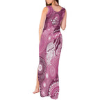 NAIDOC Deadly 50 Years Tank Maxi Dress Jellyfish Aboriginal Culture Inspired Pink