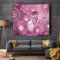 NAIDOC Deadly 50 Years Tapestry Jellyfish Aboriginal Culture Inspired Pink