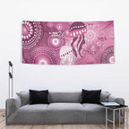 NAIDOC Deadly 50 Years Tapestry Jellyfish Aboriginal Culture Inspired Pink