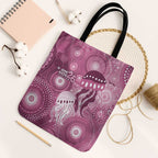 NAIDOC Deadly 50 Years Tote Bag Jellyfish Aboriginal Culture Inspired Pink
