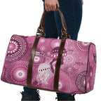 NAIDOC Deadly 50 Years Travel Bag Jellyfish Aboriginal Culture Inspired Pink