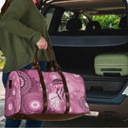 NAIDOC Deadly 50 Years Travel Bag Jellyfish Aboriginal Culture Inspired Pink