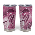 NAIDOC Deadly 50 Years Tumbler Cup Jellyfish Aboriginal Culture Inspired Pink