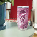 NAIDOC Deadly 50 Years Tumbler Cup Jellyfish Aboriginal Culture Inspired Pink