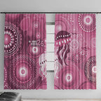 NAIDOC Deadly 50 Years Window Curtain Jellyfish Aboriginal Culture Inspired Pink