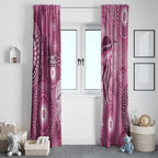 NAIDOC Deadly 50 Years Window Curtain Jellyfish Aboriginal Culture Inspired Pink