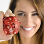 NAIDOC Deadly 50 Years AirPods Case Jellyfish Aboriginal Culture Inspired Red