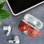NAIDOC Deadly 50 Years AirPods Case Jellyfish Aboriginal Culture Inspired Red