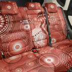 NAIDOC Deadly 50 Years Back Car Seat Cover Jellyfish Aboriginal Culture Inspired Red