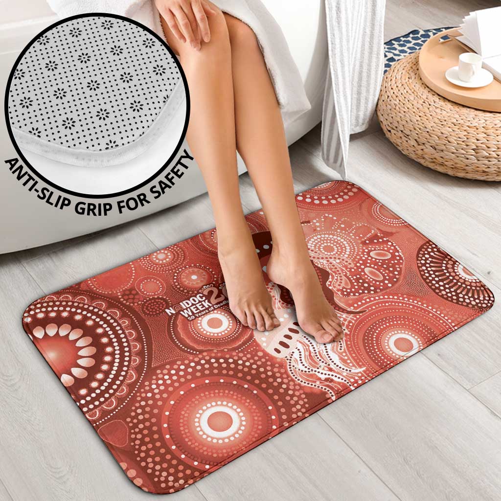 NAIDOC Deadly 50 Years Bathroom Set Jellyfish Aboriginal Culture Inspired Red
